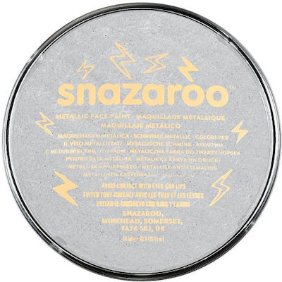 Snazaroo 18ml Face Painting Cream Metallic Silver