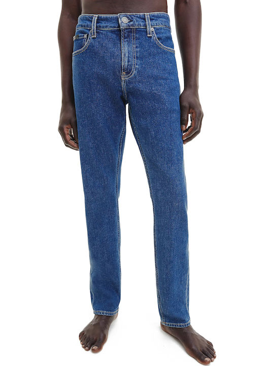Ανδρικό Παντελόνι Τζιν με Slim Εφαρμογή Dark Denim