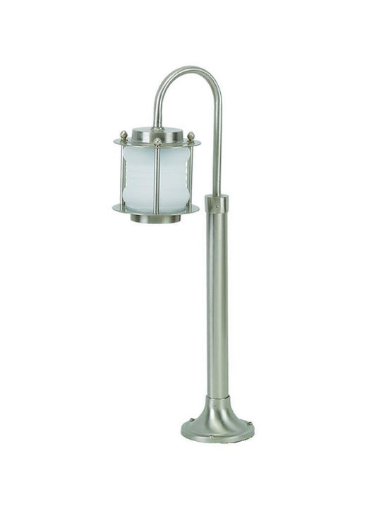 Lido Lampa Post Mic Pentru Exterior IP23 Pentru Bază De Bec E27 Argintie