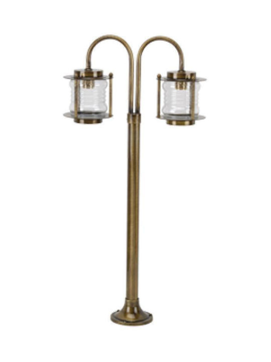Lido Outdoor Floor Lamp Small Post IP23 for E27 Bronze