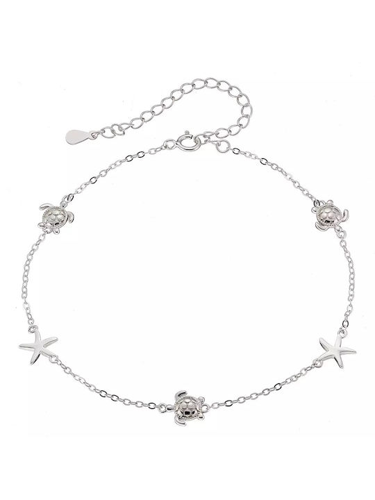 Oxzen Bracelet Anklet Chain made of Silver