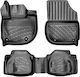 Wöller Set of Front and Rear Mats 4pcs Tray Type for Honda Jazz Black