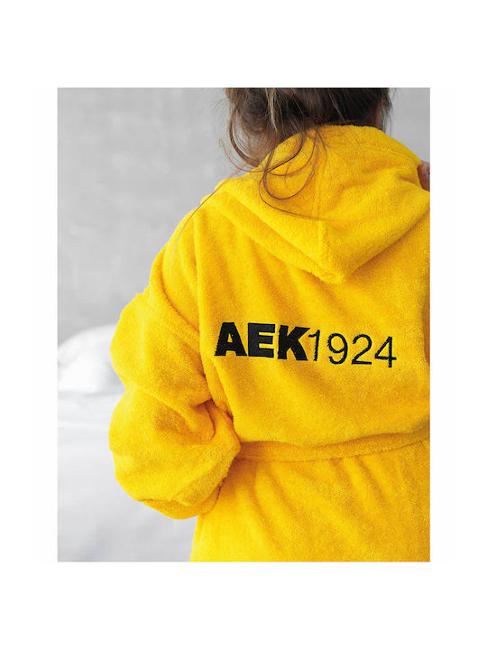 Palamaiki Kids Hooded Bathrobe Yellow