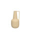 Metallic vase 9x3x20cm Beige Kaeming