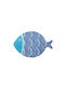 Marva Plate Shallow made of Porcelain Blue with Diameter 31cm