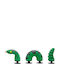 Decorative Shoe Charms Snake Green