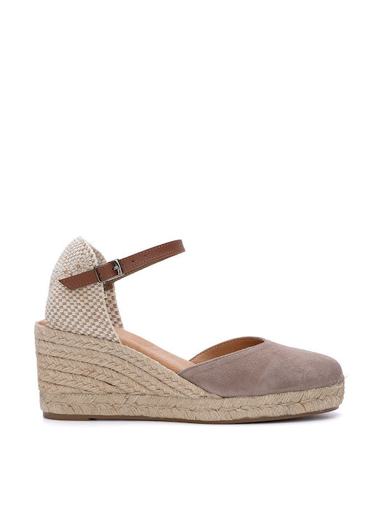 PINAZ SUEDE ESPADRILLES WITH PLATFORM 1035 - Pure 1035/AFRICA