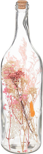 Αποξηραμένο Φυτό Pink 46.6cm σε Γυάλα