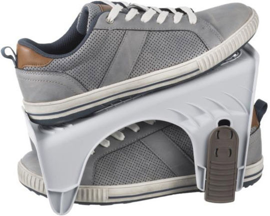 Bama Plastic Shoe Storage Stand In Grey Colour 26x14x15cm 2 Pieces