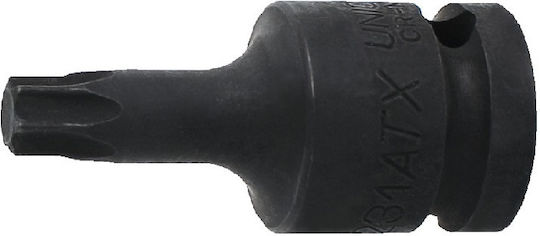 Unior vârf Căpăcel Pneumatic - Pneumatic Torx cu Patrat de Prindere 1/2" Dimensiune E40 1buc