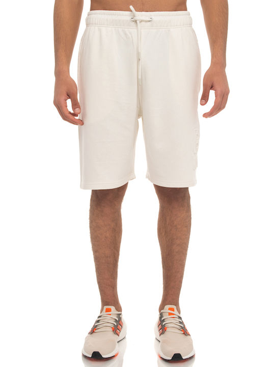 Be:Nation Essentials Terry Ανδρική Βερμούδα Λευκή