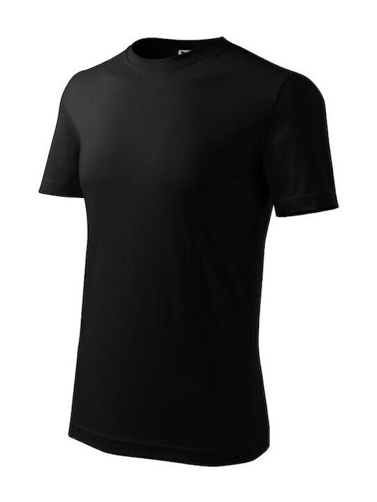 Adler Ανδρικό Διαφημιστικό T-shirt Κοντομάνικο σε Μαύρο Χρώμα