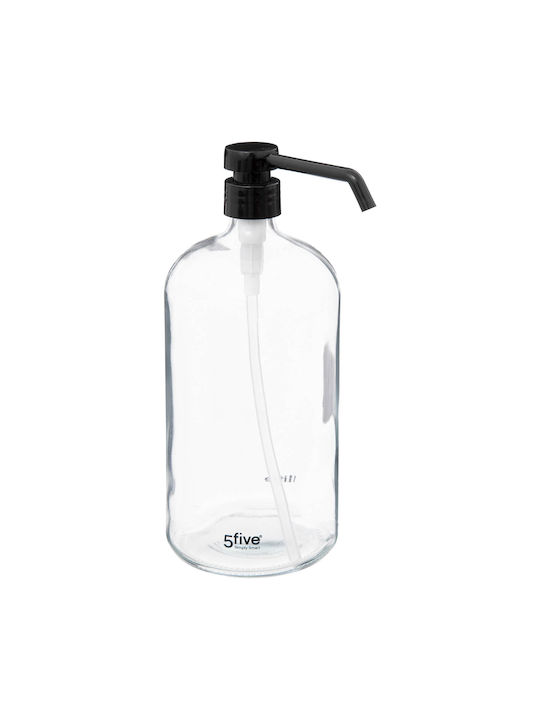 Spitishop Δοχείο Κρεμοσάπουνου Dispenser Glass Transparent 1000ml