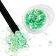 Foil for Nails Broken Mirror Effect No.16 in Green Color 1pcs