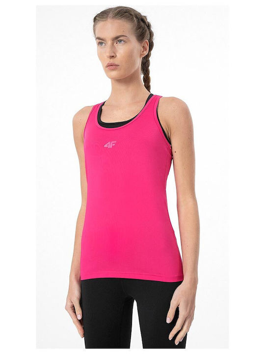 4F Women's Athletic Blouse Sleeveless Fuchsia