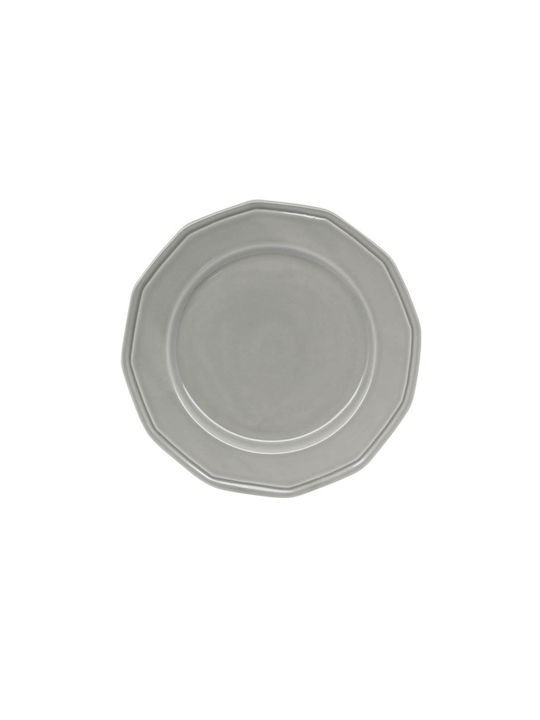 Ankor Premium Classic Plate Desert made of Porcelain Gray with Diameter 20cm