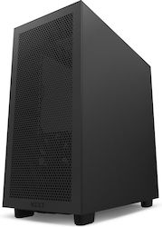 NZXT CM-H71FB-R1 Gaming Midi Tower Computer Case with Window Panel and RGB Lighting Black