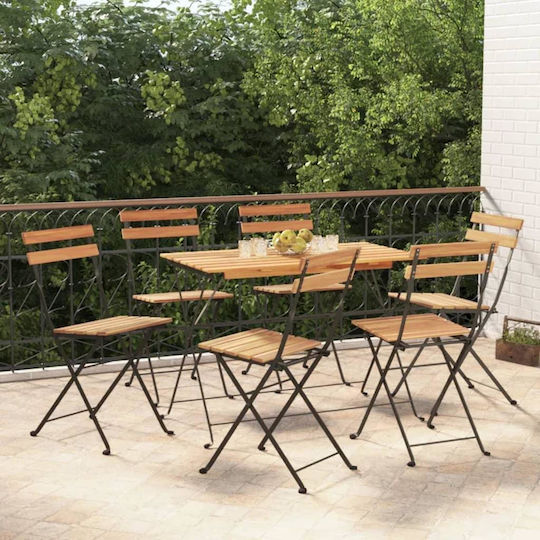 Zappeion Brown Outdoor Chair 39x45x79cm Zappeion Brown Outdoor Chair 39x45x79cm