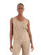 Guess Women's Summer Blouse Sleeveless with V Neck Brown