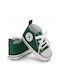 Green Soft-Sole Baby Sneakers