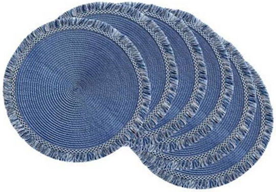 InTheBox Fabric Placemats Blue 30x30cm 6pcs