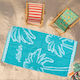 Flamingo Fenix Beach Towel Cotton Light Blue 160x86cm.