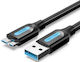 Vention Редовна USB 3.0 до микро USB кабел Черен 1м (COPBF) 1бр