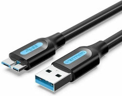 Vention Regulat USB 3.0 spre micro USB Cablu Negru 0.25m (COPBC) 1buc