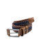 LEATHER HARNESS BELT BLUE WITH TASSEL LGD-29/A