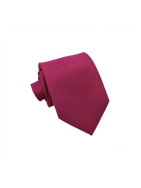 Cravată de mătase Magenta Basic 7.5 cm