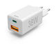 HAMA Kabeloser Handyladegerät mit USB-A und USB-C Ausgangsanschlüsse 38W Stromlieferung / Schnellladetechnologie Weiß (201640)