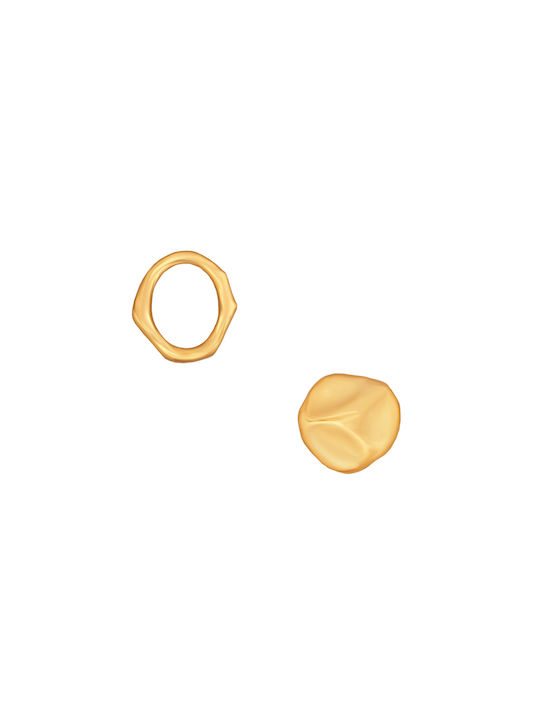 Silver plated gold plated earrings Circles