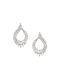 Silver platinum plated earrings Wreaths