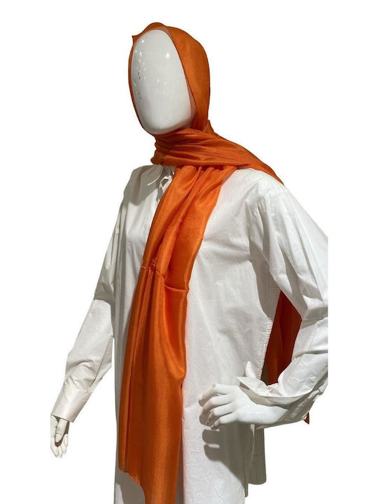 Γυναικείο Φουλάρι Silk Line Orange Silk-Solid-No849