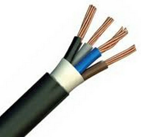 Nexans Netzkabel mit Durchmesser 4x16mm² in Schwarz Farbe 1m 1Stück
