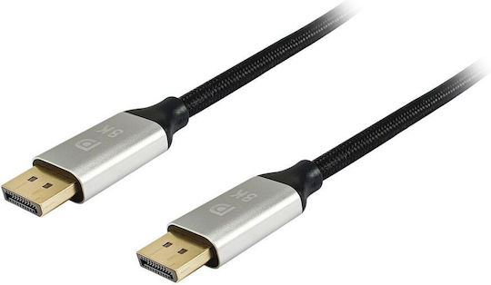 Equip Cable DisplayPort male - DisplayPort male 5m Μαύρο (119265)