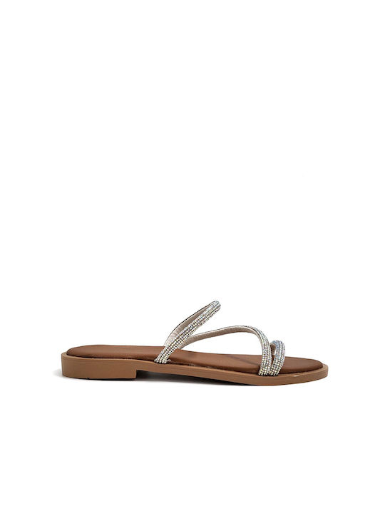 Shoelover women's leather iridescent sandal