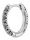 Oxzen Men's Earrings Hoops made of Steel Gold Plated