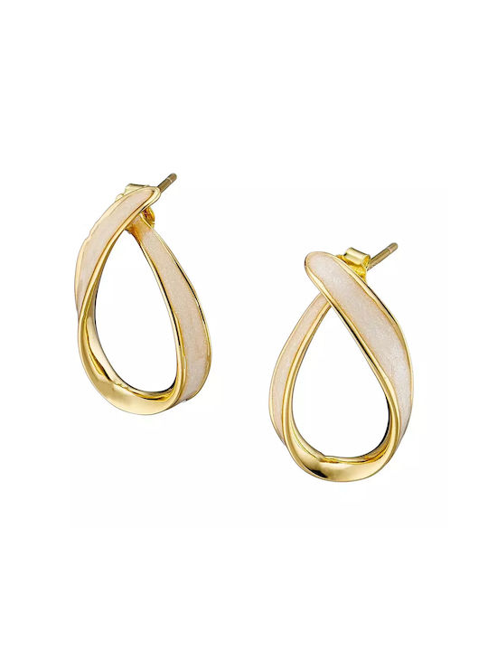 Oxzen Earrings made of Silver Gold Plated