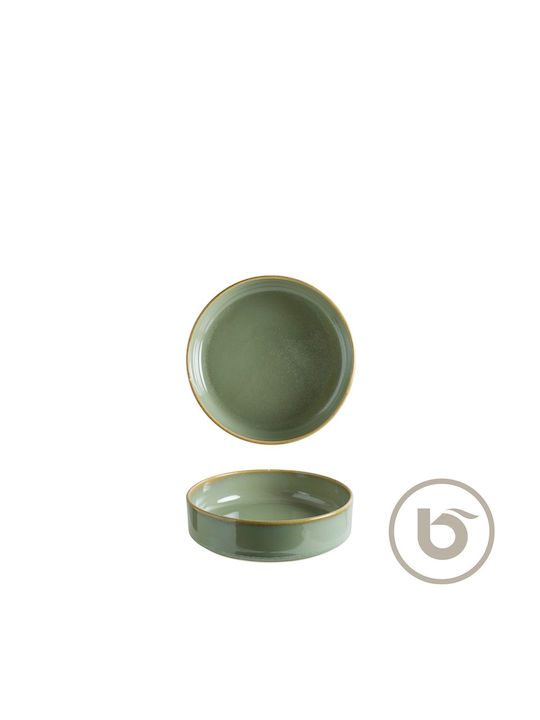 Bonna Hygge Serving Bowl Round Ceramic Green with Diameter 16cm 12pcs
