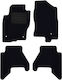 Rigum Set of Front and Rear Mats 4pcs for Nissan Navara Black