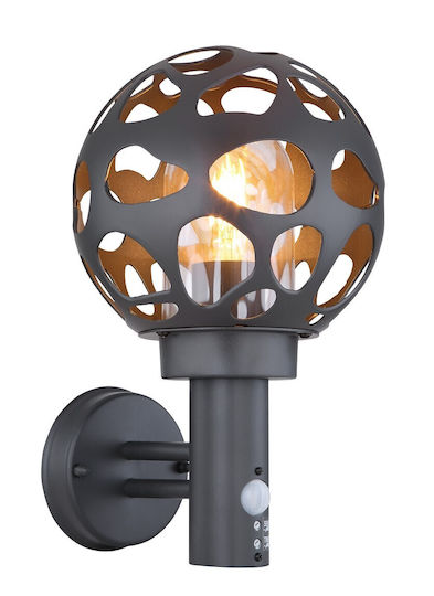 Globo Lighting Hilario Стенен Външен Плафон E27 IP44 20x32.7εκ.