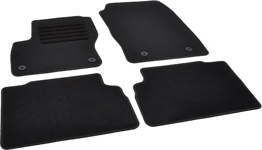 Rigum Set of Front and Rear Mats 4pcs for Ford C-Max 2015 2019 Black