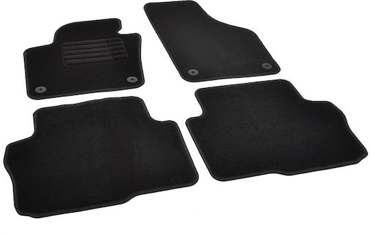 Rigum Set of Front and Rear Mats 4pcs for Volkswagen Sharan 2011+ Black