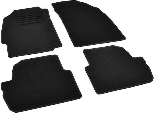 Rigum Σετ Μπροστινά και Πίσω Πατάκια 4τμχ για Chevrolet Spark 2002 2008 Μαύρα