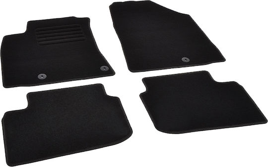 Rigum Set of Front and Rear Mats 4pcs for Hyundai IONIQ 2017+ Black