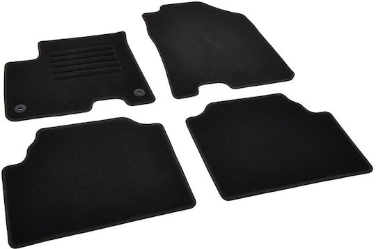 Rigum Set of Front and Rear Mats 4pcs for Kia Niro 2017+ Black