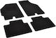 Rigum Set of Front and Rear Mats 4pcs for Fiat Punto 1999 2003 Black