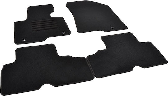 Rigum Set of Front and Rear Mats 4pcs for Kia Carens 2013+ Black