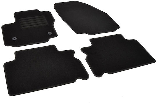 Rigum Set of Front and Rear Mats 4pcs for Ford Galaxy 2012 2015 Black